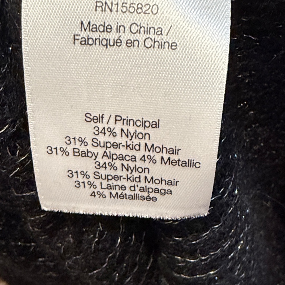 Veronica Beard Black with Silver Thread Crew Neck… - image 4